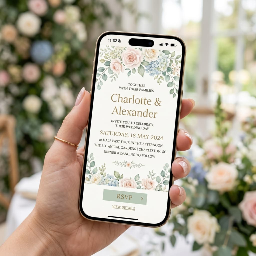 Alexandra & William Wedding Invitation