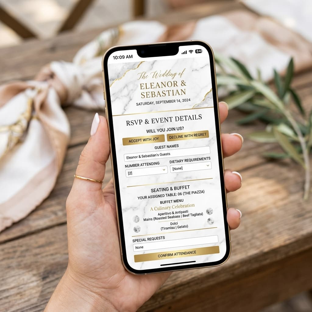 Arlene & Bryan Wedding Invitation